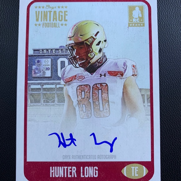 Hunter Long rookie autograph football card mint - Picture 1 of 1